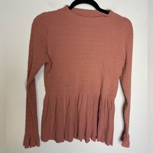 Sundance sweater blush pink mock neck M